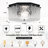 13'' 2-Light Black Modern Octagon Stone-Texture-Shaped Flush Mount Lighting Fixture For Living Room/ Bedroom