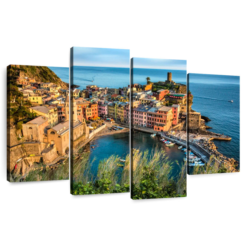 Vernazza dans les Cinque Terre, H 54 po x l 84 po