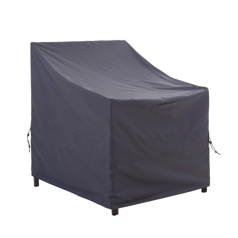Housse de chaise de patio, housse de salon d'extérieur, robuste, imperméable et antidéchirure, garantie de 3 ans, gris, Grey