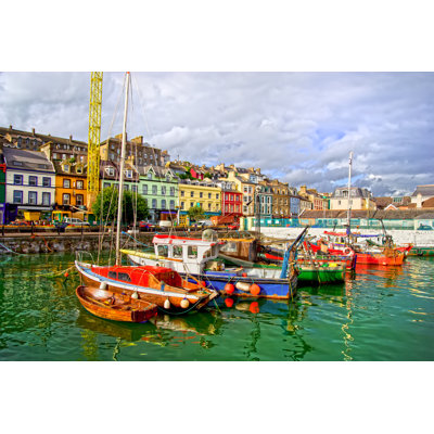 Cobh Town In Ireland - Wrapped Canvas Print
