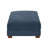 Maelina Upholstered Navy Square Corduroy Ottoman with Solid Wood Legs, Ottoman Modular Part For Sectional Sofa-697625580