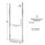 Porte de douche encadrée l 29,56 "x H 76" Coppia-106682181-18403413-106678458