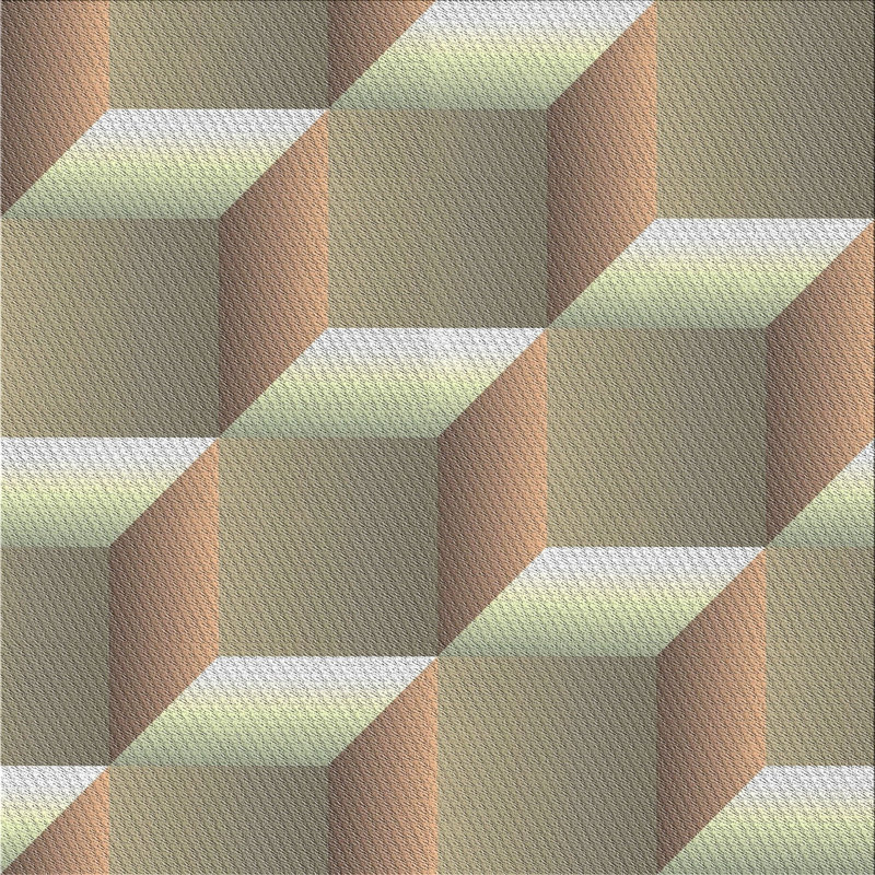 Geometric Indoor Rug, Square 8'
