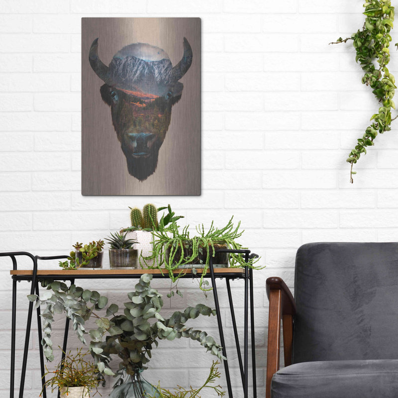 " Bison Peak " by Davies Babies, 16" H x 12" W