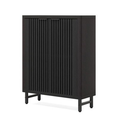 Armoire de rangement de chaussures moderne, organisateur de chaussures de vestibule autoportant pour la maison