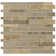 Wave Interlocking Pattern Natural Stone/Glass Mosaic Tile