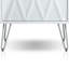 Table de chevet avec 2 tiroirs Crawfordsville