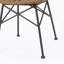 CHAIR - Un ensemble de chaises de salle à manger d'extérieur modernes combinant rotin et métal pour une utilisation élégante et confortable dans la cour ou le patio
