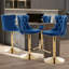 Tabouret de bar pivotant à 360 ° en velours Kaleyll pour îlot de cuisine Kaleyll-964351558-964351576