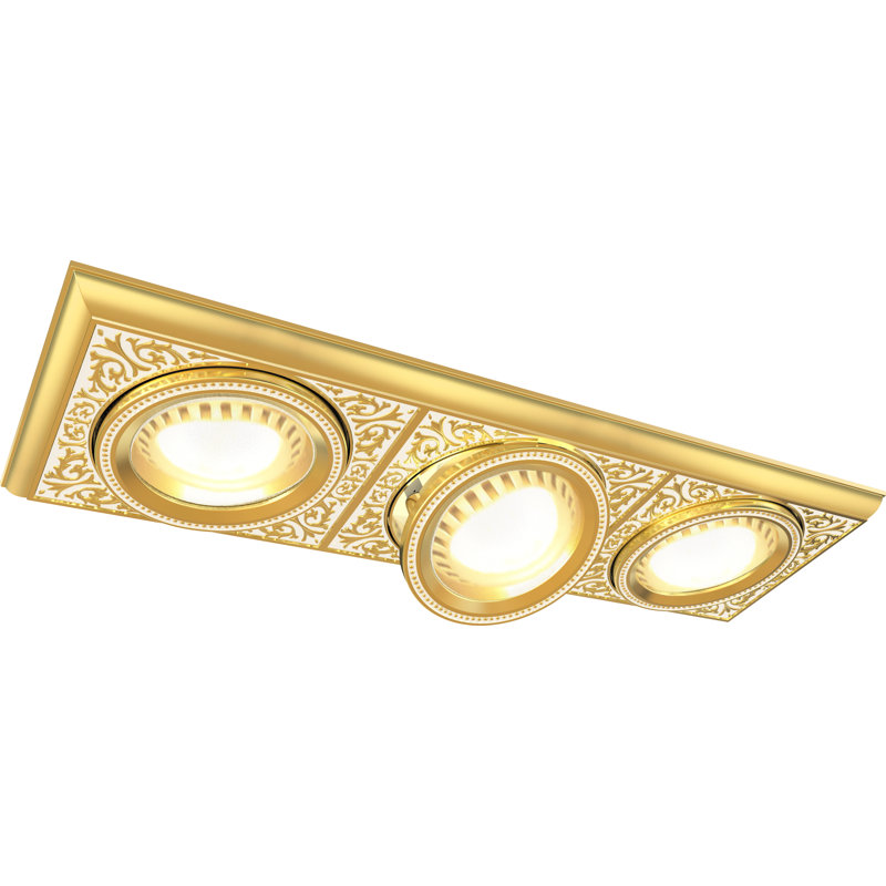 Fluellen 15cm Adjustable Recessed Trim, Gold/White