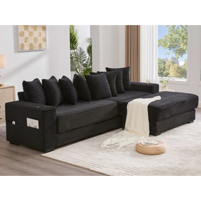 L-Shaped Reversible Sectional Sofa