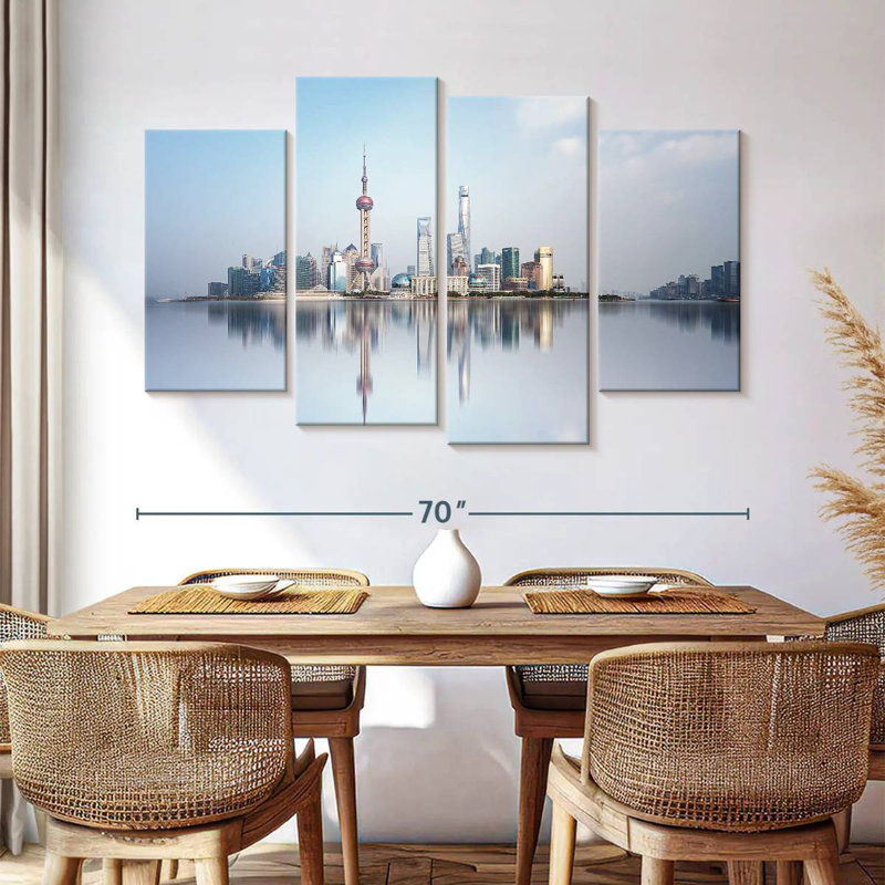 Nicci Shanghai City Skyline, 42" H x 68" W
