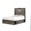 Lit plateforme double avec rangement Drystan