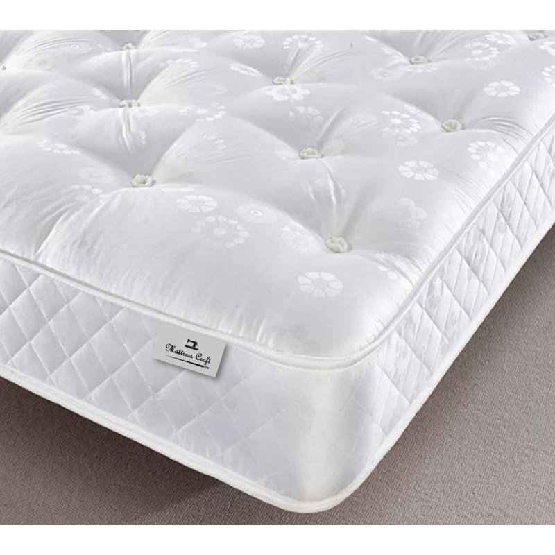 Aidric White Noise Open Coil Mattress, Double (4'6)