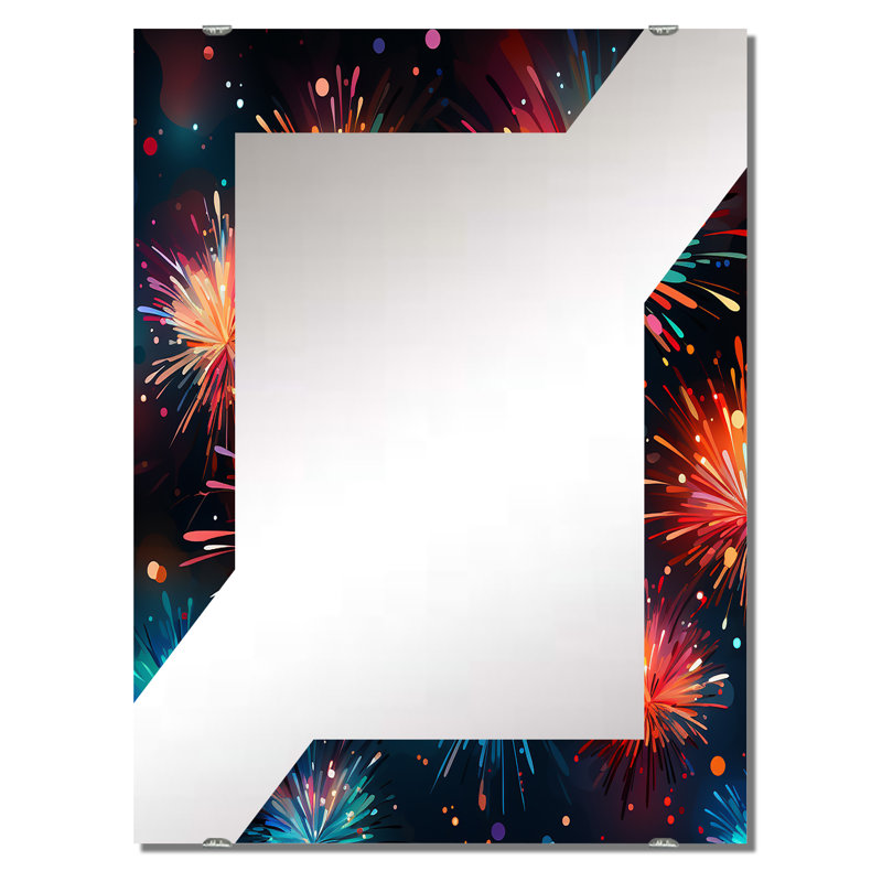 Filsaime - Miroir de feux d'artifice mural MIR134006, 40 po x 30 po