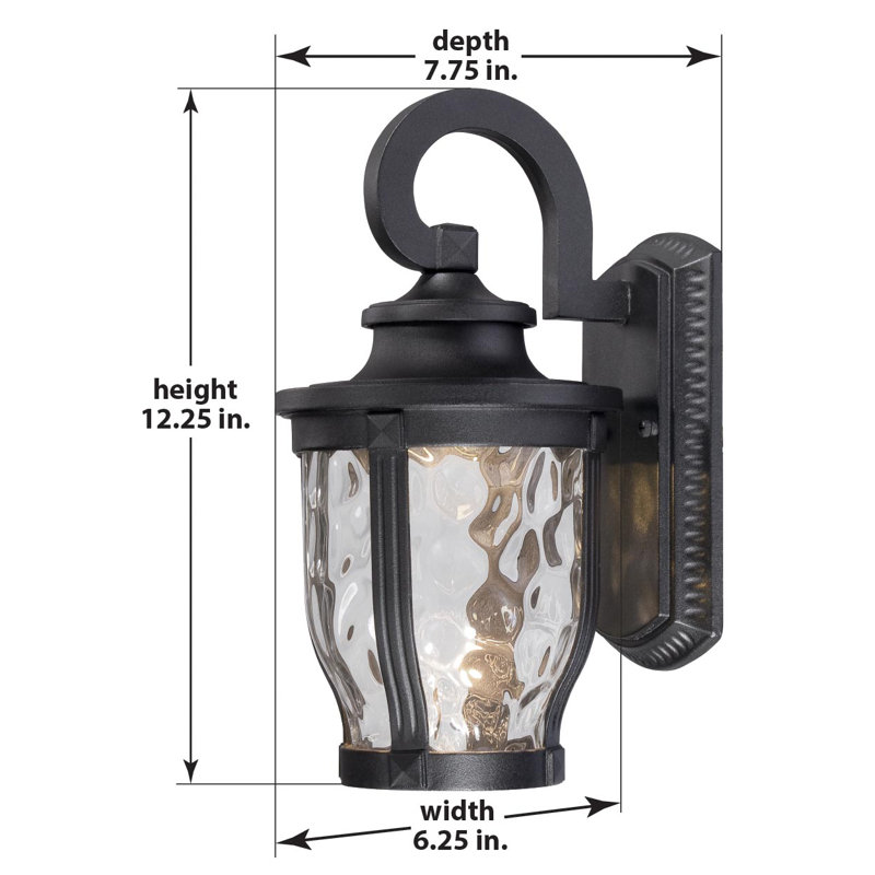 Urbanski LED Wall Light, 12.5" H x 6.25" W x 7.75" D