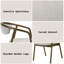 Chaise d'appoint en chenille et noyer