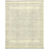 Mykonos Wool Geometric Area Rug in Ivory/Gray