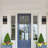 11.8'' H Black Integrated LED Outdoor Wall Sconce with Up/Down Slatted Light, IP54