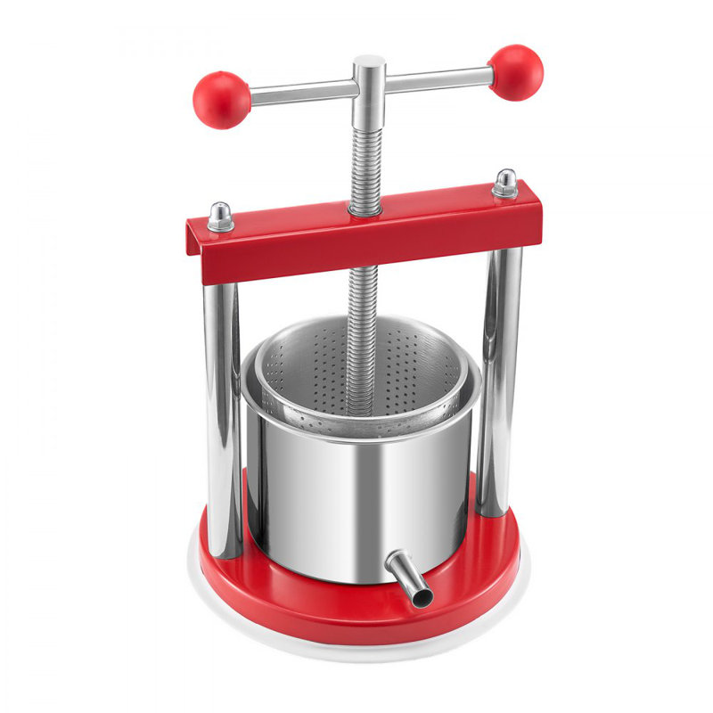 Pressoir manuel à vin pour la fabrication du vin 0,4 gallons / acier inoxydable 1,65L