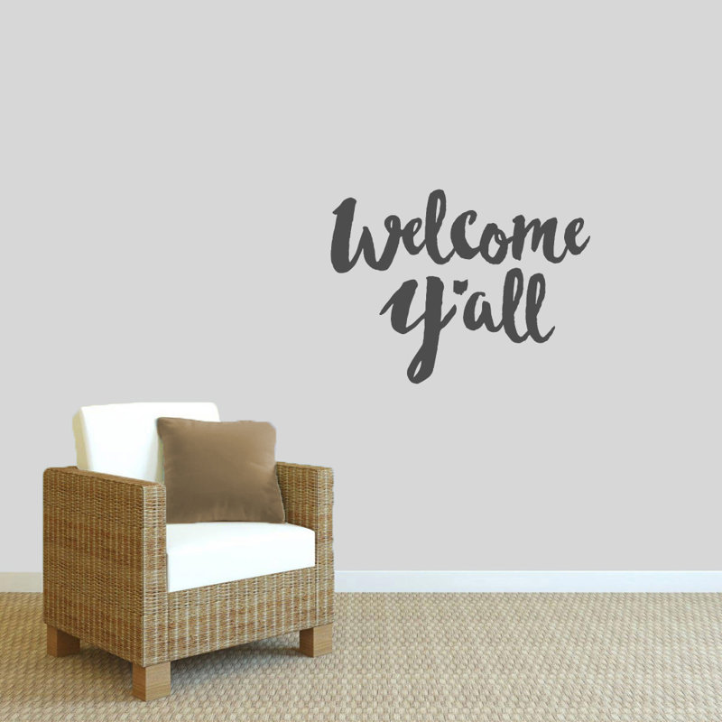 Décalcomanie murale ohio welcome y’all, Gris foncé