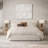 Canvas Wall Art - Hand Painted and Framed with Textured Abstract Design - 40" - Tan & White - Modern Casual Decor for Home, Office, Bedroom, or Living Room