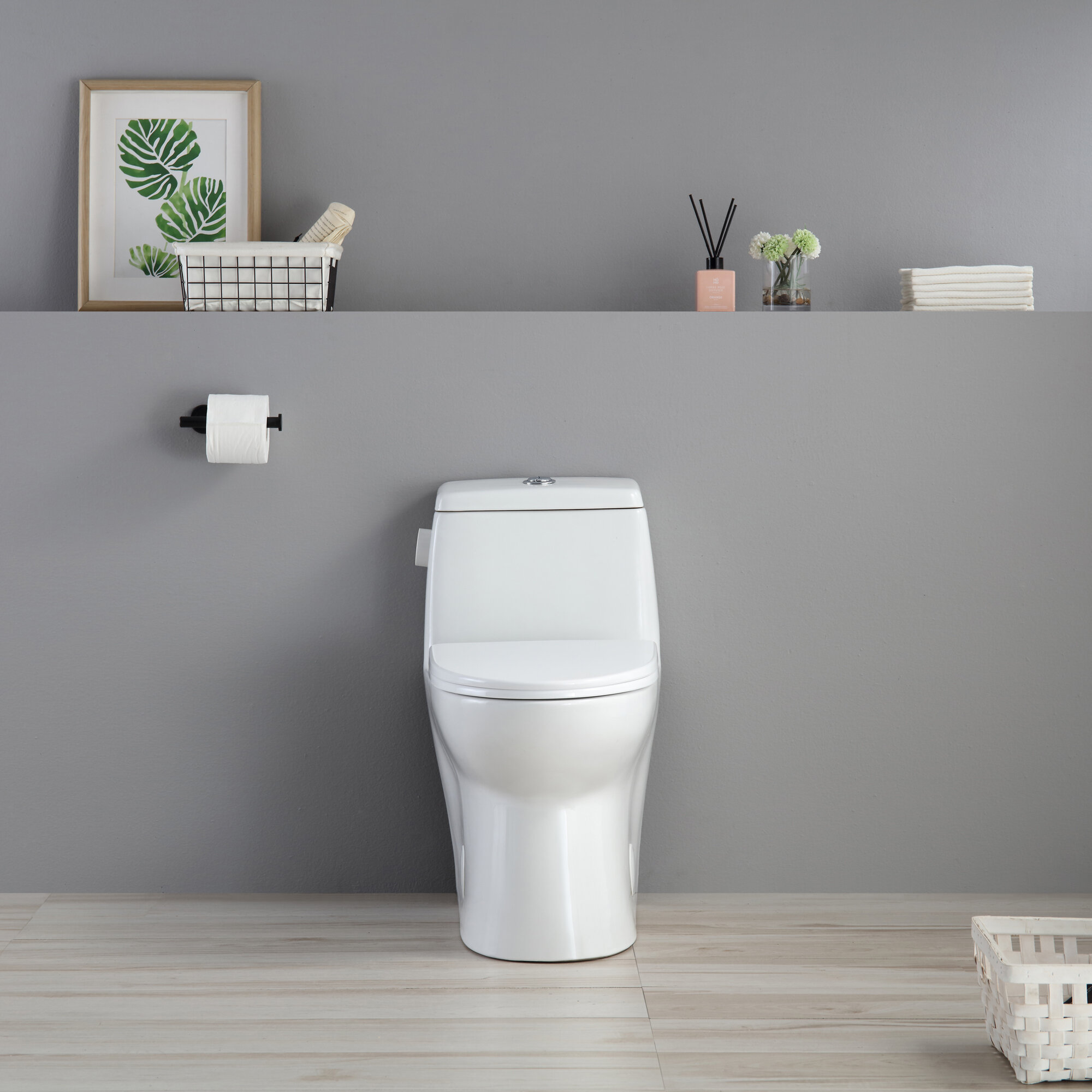 WATERMONY 1.46 GPF Elongated Comfort Height Floor Mounted One-Piece Toilet  (Seat Included) & Reviews