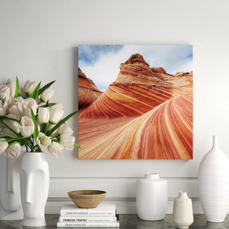 The Dunes Print, 24" H x 24" W x 2.5" D, Aluminum