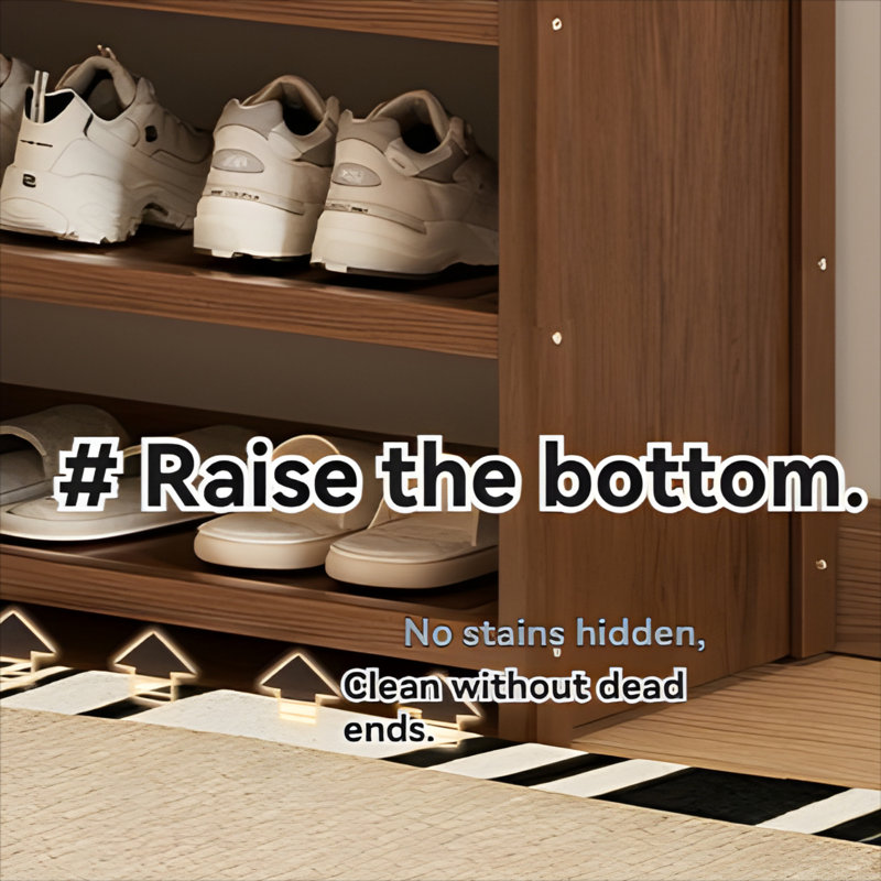 Foldable Shoe Rack - Multi-Tier Slim Bamboo Shoe Organizer For Small Spaces
