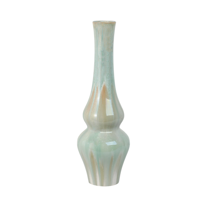 Handmade Stoneware Table Vase, Overall Height- 20"