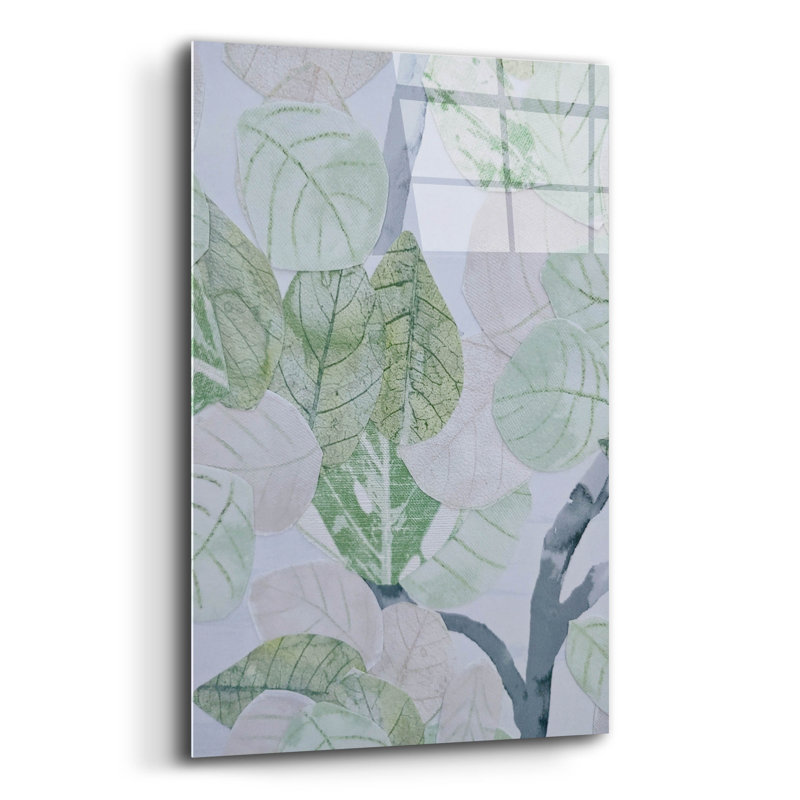  «Aspen Spring Leaves 2» par Coco Good, art mural en verre acrylique, 16 po x 24 po