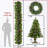 4-Piece Christmas Tree Set with LED Lights