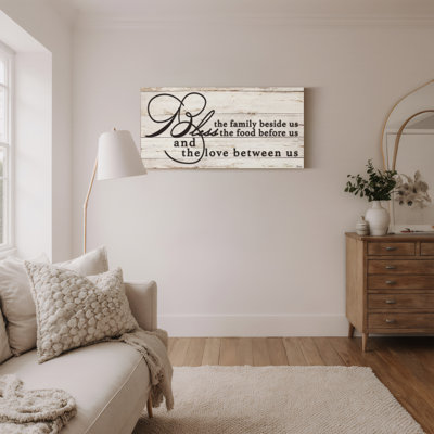 "Blessing" par Olivia Rose - Art textuel sur toile tendue