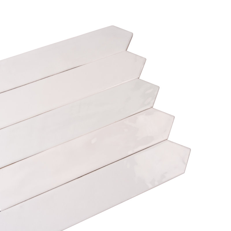 Festa 1.7'' W x 9.6'' L Ceramic Singular Tile, Cotton White