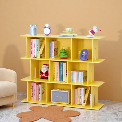 Bibliothèque multifonctionnelle de couleur unie