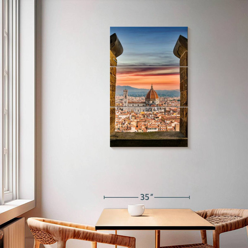 Masam Florence From The Top Italy, 57" H x 36" W