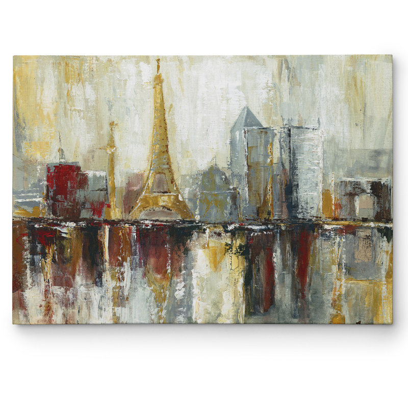 "Paris Icon" par Janet Brignola-Tava, reproduction sur toile, H 36 po x l 48 po x P 1,5 po