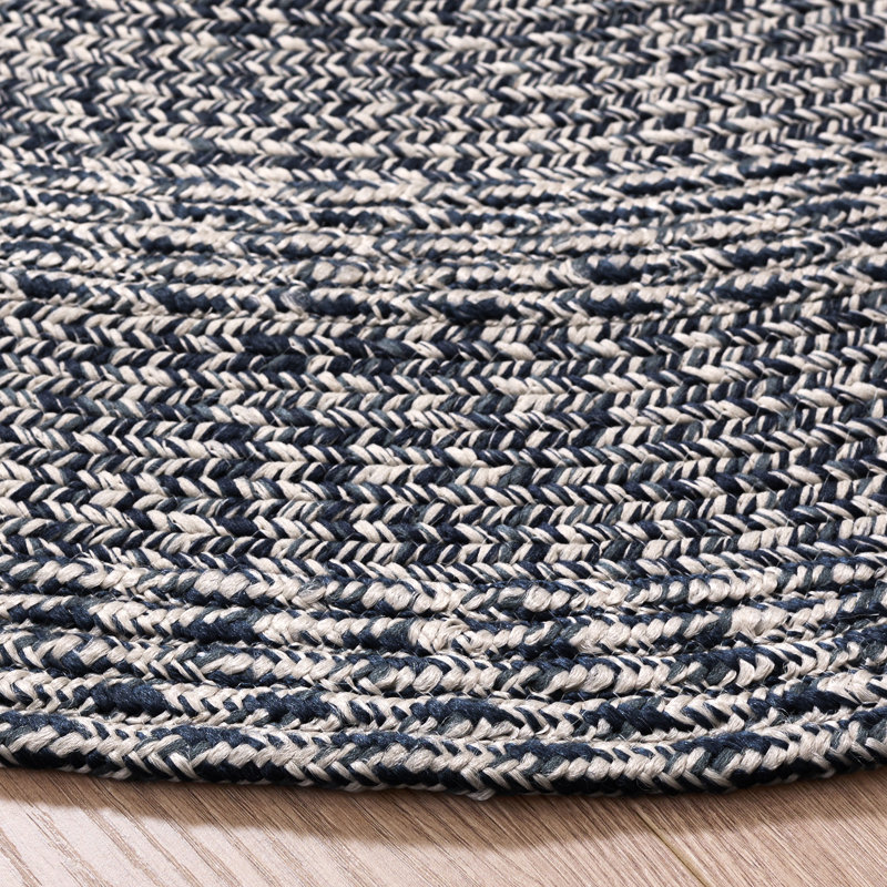 Braided 265 Hand Woven Performance Machine Washable No Pattern Rug, Oval 5' x 8'