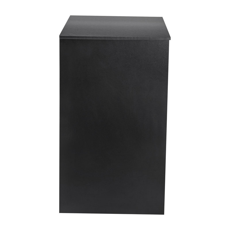 Space-Saving Mini Fridge Organizer Shelf with Cubby Storage, Black