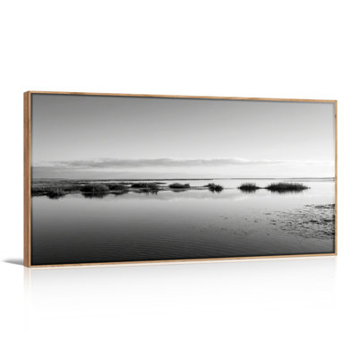Ensemble de 1 tableau sur toile représentant un ciel et de l'eau