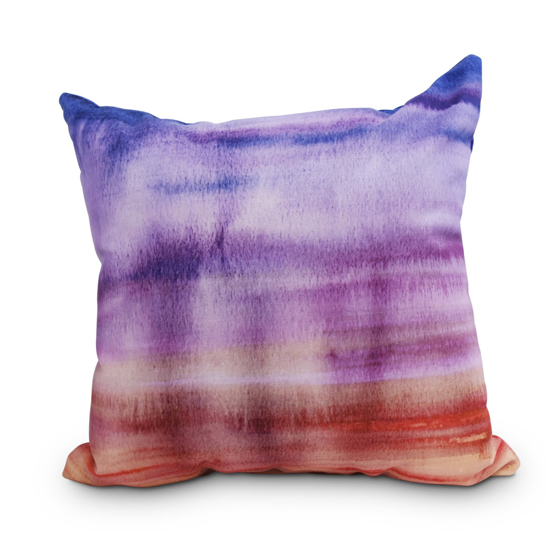 Harvest Sunset Beauty Stripe Square Pillow Cover & Insert e by design 