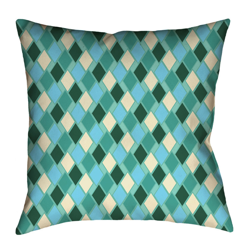 Coussin Katelyn Elizabeth, 18 po x 18 po, Vert