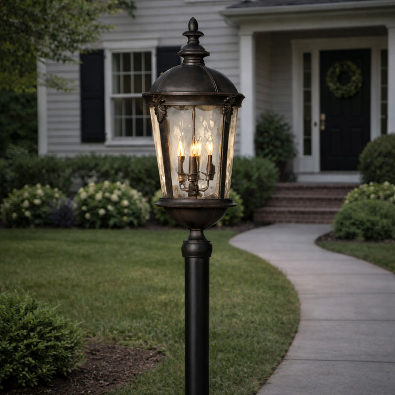 Windsor 1 -Light 30" H Hardwired Lantern Head, Black