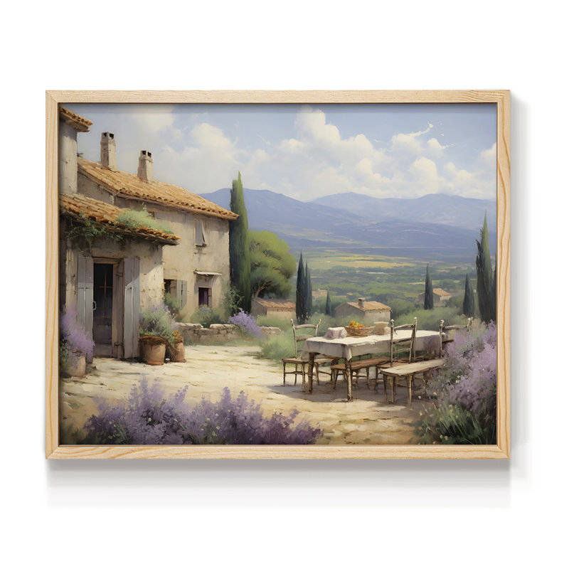 Paysages rétro-DLII - reproduction encadrée, H 8 po x l 10 po, Naturel