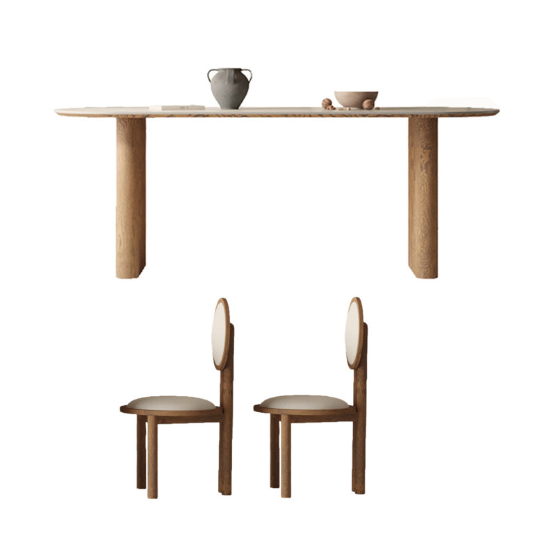 Ensemble de salle à manger ovale l 31,5 po Stazia, H 29,5 po x L 55,1 po x l 31,5 po