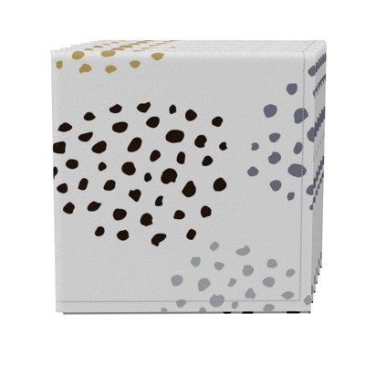 Cotton Twill Abstract Square Napkin