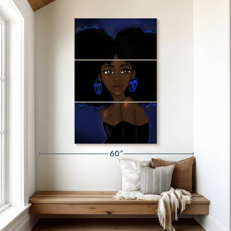 Leisha Betta Blues, 50" H x 32" W