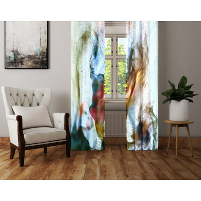 Semi Sheer Curtain Panel Pair