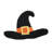 Halloween Hooked Throw Pillow-602869113