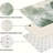 Misty Forest Watercolor Kitchen Mat Set of 3 Kitchen & Living Room